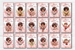 Valentine&#039;s card Bundle with Watercolor Angels PNG. The printable postcard bundle contains 42 different cards use this postcard to create a greeting card for your loved one!
