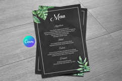 Printable Wedding Menu Template Product Image 1