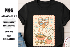 Funny Silly Goose BBQ Summer - Kawaii Patriotic Goose Product Image 1