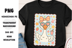 Cute Summer Pastel Goose - Kawaii Funny Goose Product Image 1