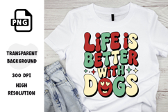 Funny Dog Quote Life is Better with Dogs Christmas Product Image 3