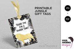 9 Printable Gift tags for your Jungle Party