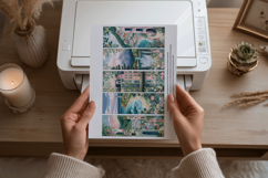 Pastel Travel Scene Printable Bookmarks Set Product Image 2