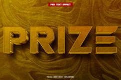 Prize 3D editable text effect Product Image 1