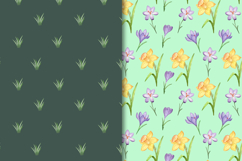 Digital Paper Watercolor Spring Flower Product Image 6