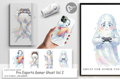 Pro Esports Gamer Ghost Digital Paper Product Image 1