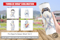 Pro Esports Gamer Ghost Tumbler Product Image 1