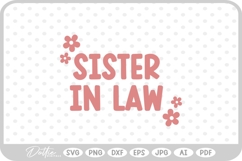 Sister in Law Relative SVG PNG DXF Product Image 1
