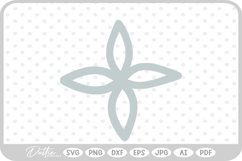 Snowflake Doodle Sketch Christmas Winter SVG PNG DXF Product Image 1