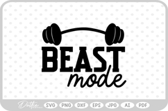Workout Quote Gym Fitness SVG PNG DXF Product Image 1