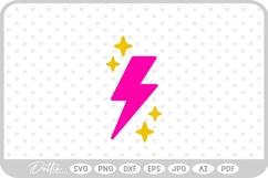 Lightning Bolt SVG PNG DXF Product Image 1