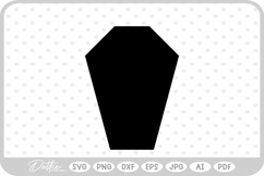 Coffin Halloween Spooky Season Autumn SVG PNG DXF Product Image 1