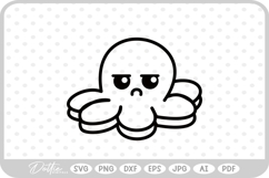 Angry Octopus Plushie SVG PNG DXF Product Image 1
