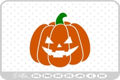 Halloween Pumpkin Jack O Lantern SVG PNG DXF Product Image 1