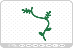 Stem With Leaves SVG PNG DXF Product Image 1