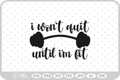 Workout Gym Fitness SVG PNG DXF Product Image 1