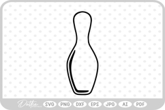Bowling Pin SVG PNG DXF Product Image 1