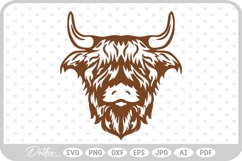 Highland Cow SVG PNG DXF Product Image 1