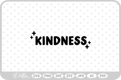 Kindness Word SVG PNG DXF Product Image 1