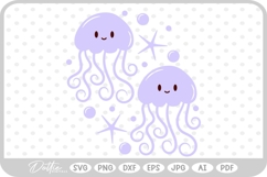 Jellyfish SVG PNG DXF Product Image 1