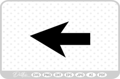 Arrow Shape Symbol Pointer Point Direction SVG PNG DXF Product Image 1