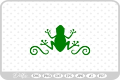 Frog Shape Swirl SVG PNG DXF Product Image 1