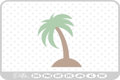 Vacation Palm Tree Tropical Plant SVG PNG DXF Product Image 1