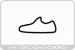 Sneaker Outline SVG PNG DXF Product Image 1