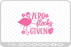 Flamingo Quote Bird SVG PNG DXF Product Image 1