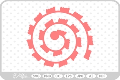 Rolled Paper Flower SVG PNG DXF Product Image 1