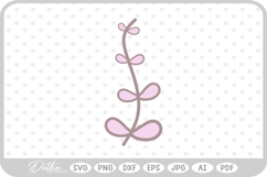 Botanical Hand Drawn Vine Doodle Nature SVG PNG DXF Product Image 1