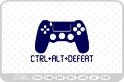 Gamer CTRL ALT DEFEAT SVG PNG DXF Product Image 1