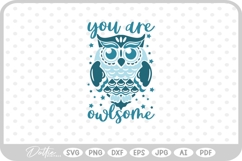 Owl Quote Bird SVG PNG DXF Product Image 1