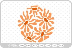 Abstract Flower Pattern Wavy SVG PNG DXF Product Image 1