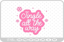 Christmas Quote Script Festive Winter SVG PNG DXF Product Image 1