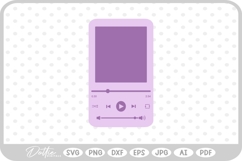 Music Audio Player SVG PNG DXF Product Image 1