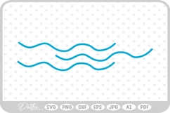 Wavy Lines SVG PNG DXF Product Image 1