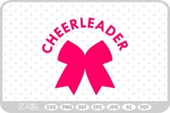 Cheerleader Bow SVG PNG DXF Product Image 1