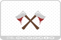 Axe Axes Halloween Blood SVG PNG DXF Product Image 1