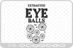 Extracted Eye Balls Potion Bottle Label Halloween Witch SVG Product Image 1