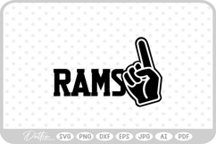 Rams Sports Team SVG PNG DXF Product Image 1