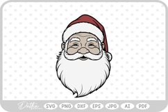 Santa Face Father Christmas Winter SVG PNG DXF Product Image 1