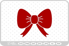 Ribbon Bow Tied Knot SVG PNG DXF Product Image 1