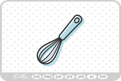 Whisk Cooking Baking Utensil Kitchen Dining SVG PNG DXF Product Image 1