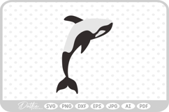 Orca Whale SVG PNG DXF Product Image 1