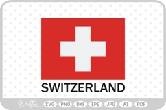 Switzerland World Flag SVG PNG DXF Product Image 1