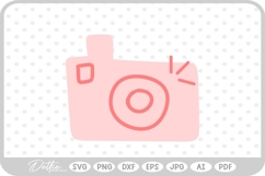 Doodle Sketch Video Camera Hand Drawn SVG PNG DXF Product Image 1