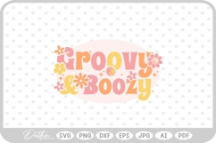 Groovy and Boozy Funky Bachelorette SVG PNG DXF Product Image 1