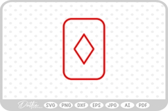 Playing Card Suit SVG PNG DXF Product Image 1