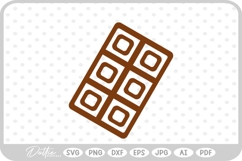 Bar of Chocolate SVG PNG DXF Product Image 1